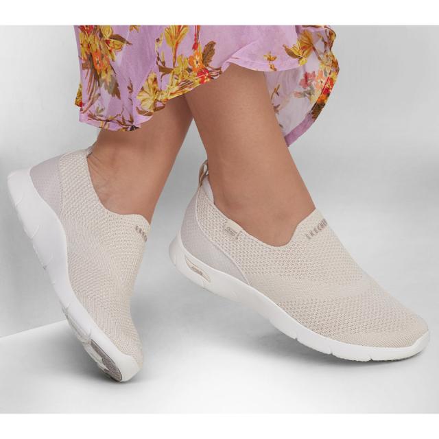 スケッチャーズ スニーカー アーチフィット リファイン アイリス 104545 SKECHERS ARCH FIT REFINE IRIS レディース ナチュラル(NAT) グレー(GRY) ブラック(BBK) 22.0cm-26.0cm 洗濯機洗い_6