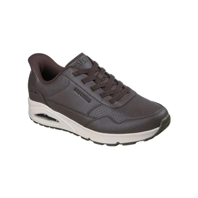スケッチャーズ メンズ スニーカー スリップインズ ウノ - バンクシア ラックス 183023 SKECHERS Slip-ins UNO - BANKSIA LUXE ブラック(BBK) チョコレート(CHOC) ホワイト(WHT) 25.0-28.0cm スケッチャーズ メンズ スニーカー スリップインズ ウノ - バンクシア