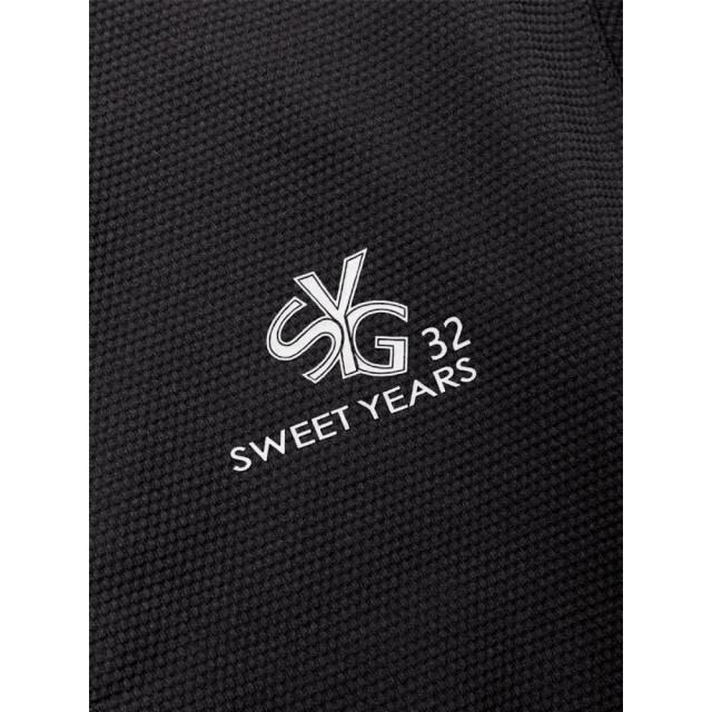 SY32 ゴルフウエア ポロシャツ バブル JQ QD カラー シャツ SYG-25S027 吸水速乾 高耐久性 BUBBLE JQ QD COLLAR SHIRTS エスワイサーティトゥバイスィートイヤーズ メンズ ブラック ホワイト ブルー M L XL_7