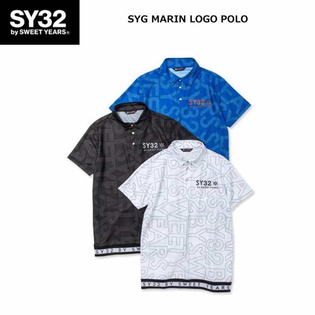 SY32 ゴルフウエア SYG マリン ロゴ ポロ SYG MARIN LOGO POLO 半袖