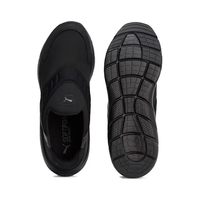 プーマ スニーカー ソフトライド フレックス イーズイン 311076 スッと履ける 撥水 ランニングシューズ PUMA SOFTRIDE FLEX EASE IN RUNNING SHOES スニーカー レディース メンズ ブラック(01) グレイ(02) 23.0-29.0cm_9