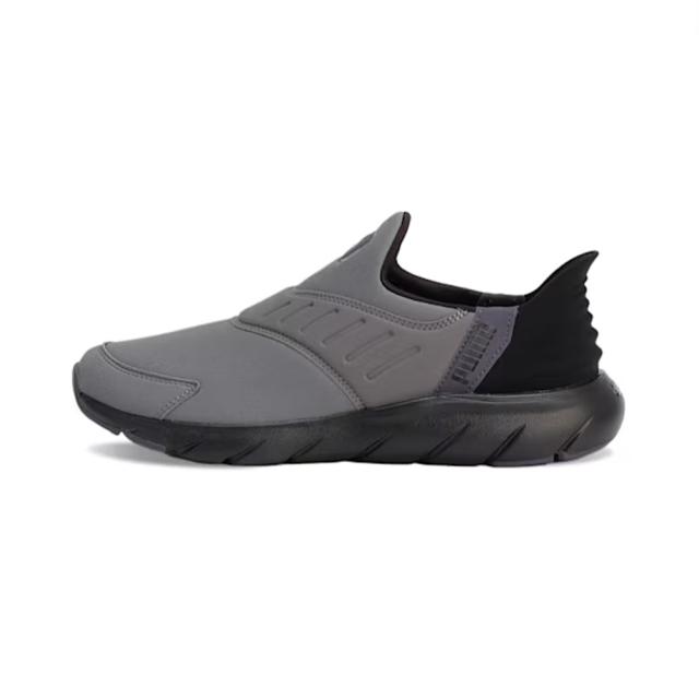 プーマ スニーカー ソフトライド フレックス イーズイン 311076 スッと履ける 撥水 ランニングシューズ PUMA SOFTRIDE FLEX EASE IN RUNNING SHOES スニーカー レディース メンズ ブラック(01) グレイ(02) 23.0-29.0cm_2