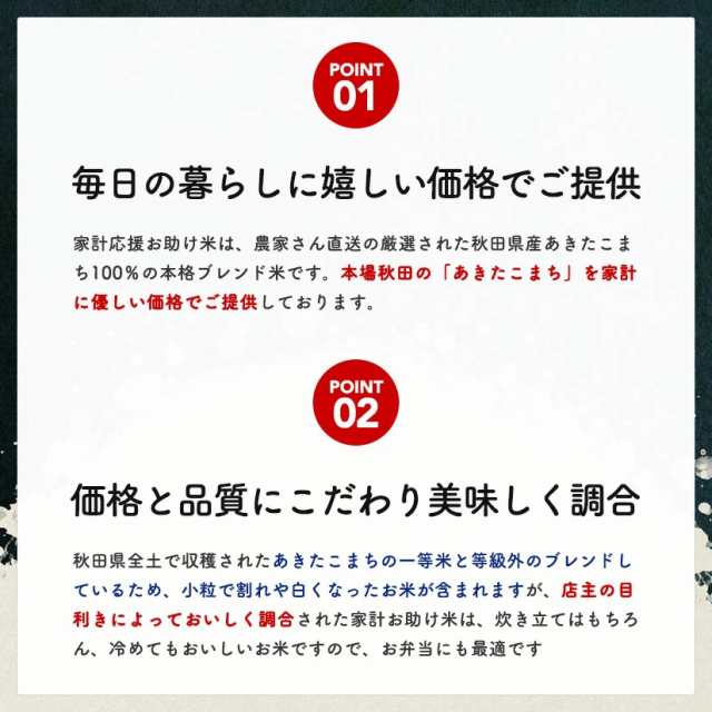 お助け10ｋｇ】令和5年産 あきたこまち 家計お助け米 農家直送便