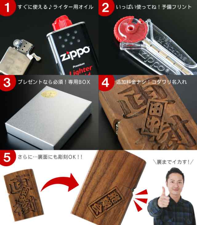 プレゼント 名入れ ギフト 名前入り ライター zippo メンズ 男性 【 両面彫刻 木製オイルライターセット さし札 】 誕生日プレゼント 男の通販はau  PAY マーケット - 名入れ・名前入りギフトきざむ