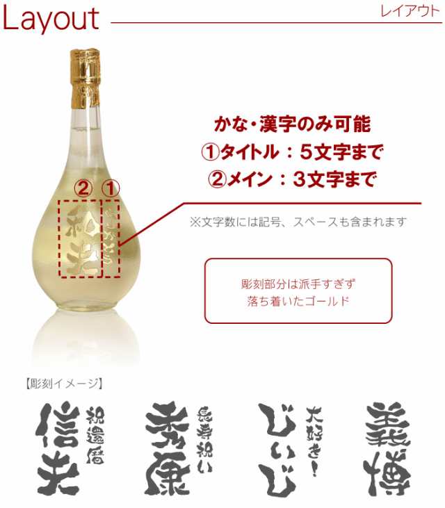 名入れ 誕生日プレゼント お酒 日本酒 ギフト 送料無料 【 ボトル彫刻