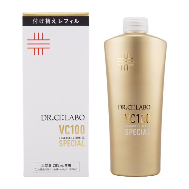DR.CI:LABO ドクターシーラボ VC100 エッセンスローション EX スペシャル 285mL リフィル 化粧水 高濃度 ハリ肌 毛穴[ギフトラッピング対応]