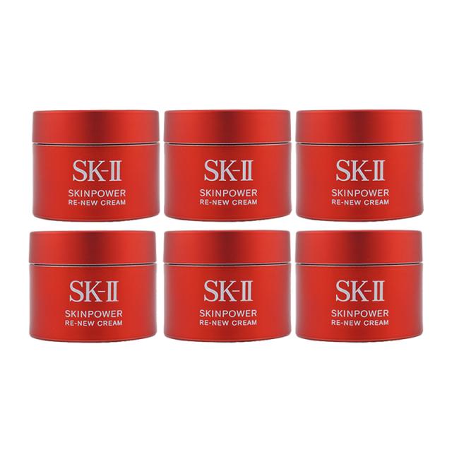 [6個セット]SK-II SK2 エスケーツー スキンパワー リニュー クリーム 15g 美容クリーム   携帯ミニサイズ お試し[ギフトラッピング対応]
