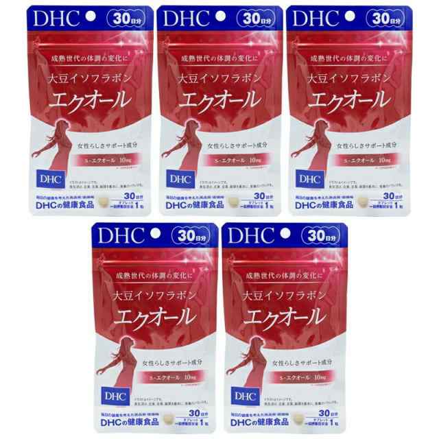 [5個セット]DHC 大豆イソフラボン エクオール 30日分 30粒 サプリメント dhc サプリ 女性 イソフラボン 美容 大豆 エイジングケア 健康