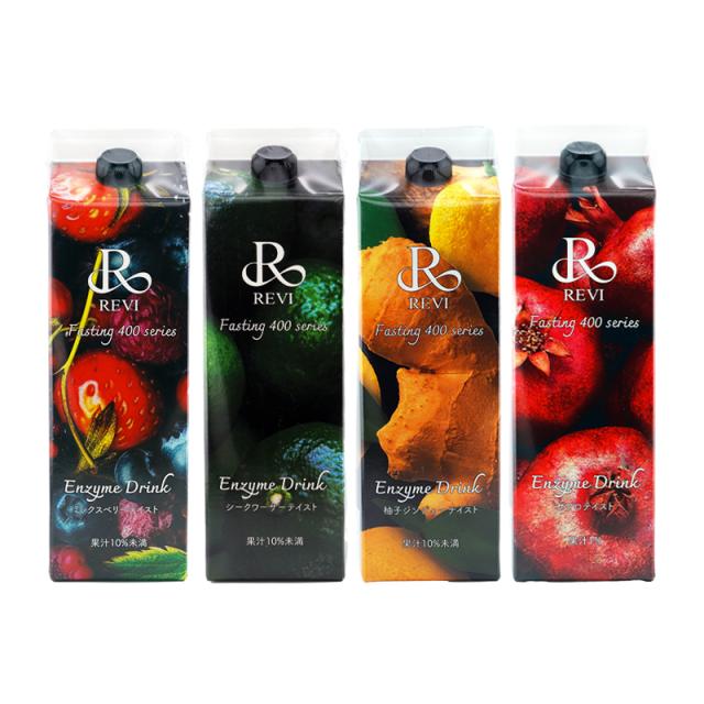 [4種類から選べる]REVI ルヴィ 酵素ドリンク400 ミックスベリー シークワーサー 柚子ジンジャー ザクロ 美容 体調 体質 ヒアルロン酸[ギフトラッピング対応]