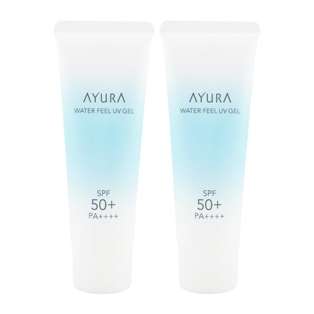 [2個セット]AYURA アユーラ ウォーターフィールUVジェルα 75g フェイス・ボディ用 SPF50+ PA++++ アロマティックハーブの香り [ギフトラッピング対応]の通販は 5,657円