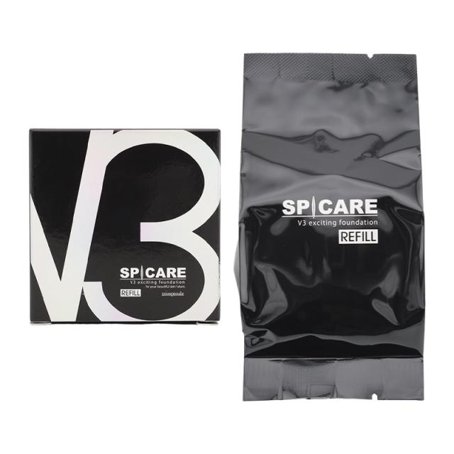 6個セット】 スピケア V3 ファンデーション レフィル 詰替用 15g パフ