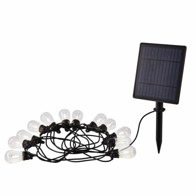ガーデンライト ソーラー 屋外用 おしゃれ 簡単設置 電球色 ストリング
