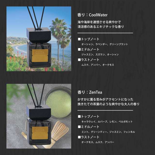 CITTA公式】 リードディフューザー スティック 容器 100ml おしゃれ