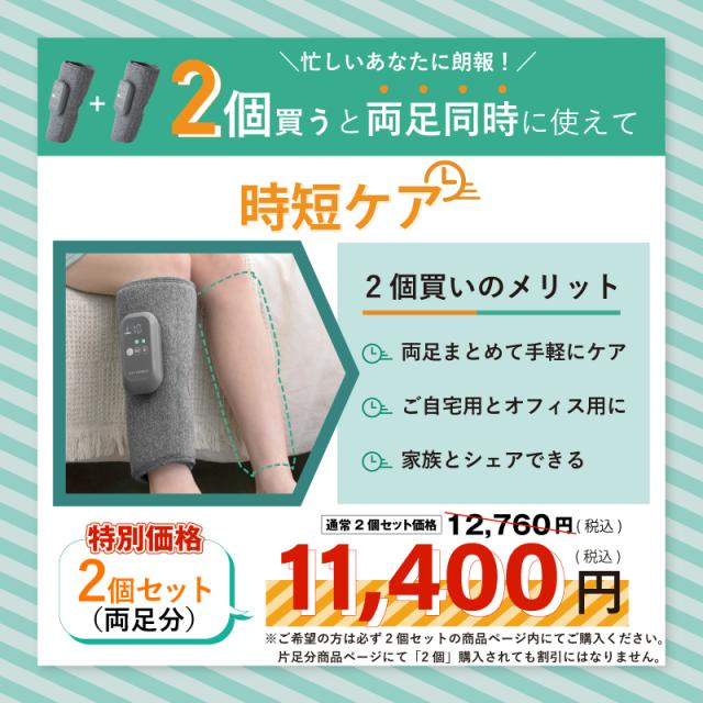 公式】ルルド ふくらはぎゅ AX-HJ360 フットマッサージャー フットケア