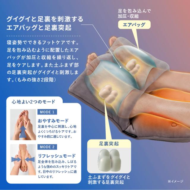 公式】おやすみフットケア AX-HX123 フットヒーター フットウォーマー