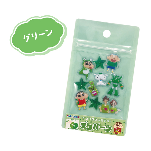 クレヨンしんちゃん　デッキ　パーツ クレヨンしんちゃん デコパーツ K-3065 /レッド ピンク パープル
