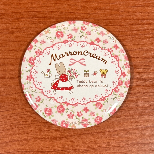 サンリオ／マロンクリーム 40th 缶ミラー MRN-003-4 / ワンポイント
