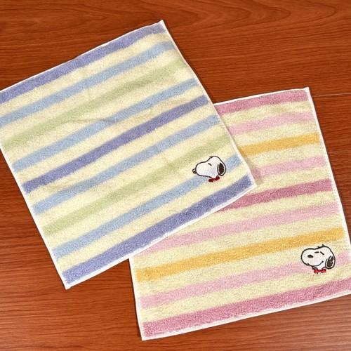ピーナッツ/スヌーピー ミニタオル／マルチボーダー SPT-533-4