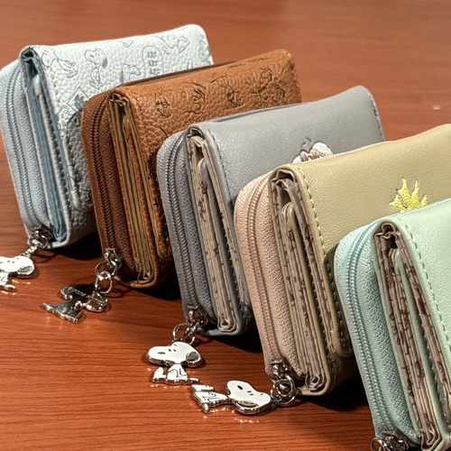 送料無料 ピーナッツ/スヌーピー コンパクト三つ折り財布 SPZ