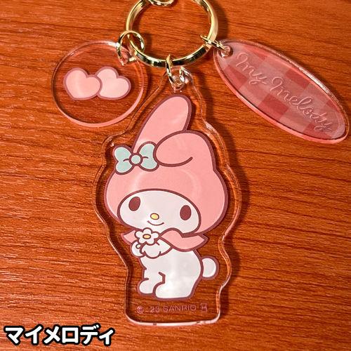 【新品】マイメロディ アクリルキーホルダー メッシュ　サンリオ サンリオキャラクターズ アクリルキーホルダー／メッシュシリーズ SRTZ