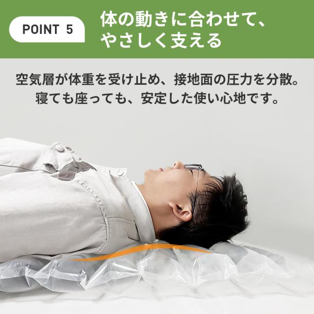 小林薬品 超軽量 エアーマット (50個セット) ハンドポンプ付 電源不要 耐荷重300kg 繰り返し使用可 断熱 防水 収納時厚さ約2.5cm 超コンパクト 防災 非常用 地震対策 備蓄 キャンプ アウトドア 車中泊 来客用 エアクッション KO427_9