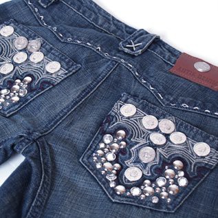 Antik Denim Coin&Studs&Rhinestone Denim アンティークデニム コイン ...