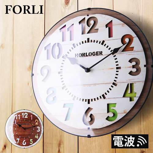 2024-25 秋冬新作  ハイブランドの フォルリ Forli 電波時計 ］電波時計 掛時計 おしゃれ 掛け時計 インテリア時計
