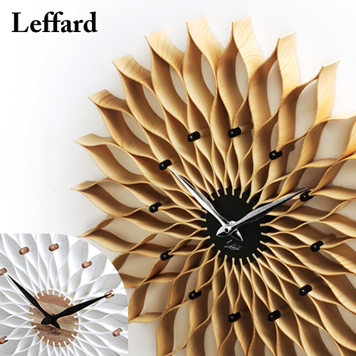 ルファール壁掛け時計　新品未使用 新品 インターフォルム 掛け時計 ルファール ホワイト CL-9903