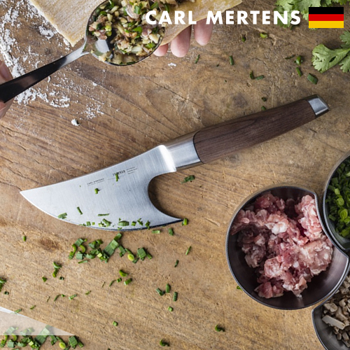 ［ CARL MERTENS FOREMAN ハーブナイフ ］包丁 おしゃれ ハーブナイフ カールメルテンス ステンレス ハーブチョッパー ハーブカッター 高級 切れ味 ほうちょう 薬味 みじん切り にんにく 玉ねぎ ドイツ ゾーリンゲン 520046060 ギフト【送料無料】の通販は 22,000円