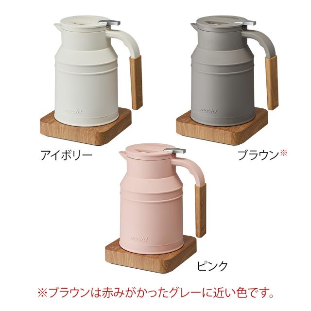 ［ mosh！ケトル ］電気ケトル 温度設定 保温 電気ポット モッシュ M-EK1 温度調節 ケトル ポット 授乳 湯沸し おしゃれ かわいい 木目調 北欧 ミルクタンク やかん ミニポット 祝い ギフト【送料無料】_2