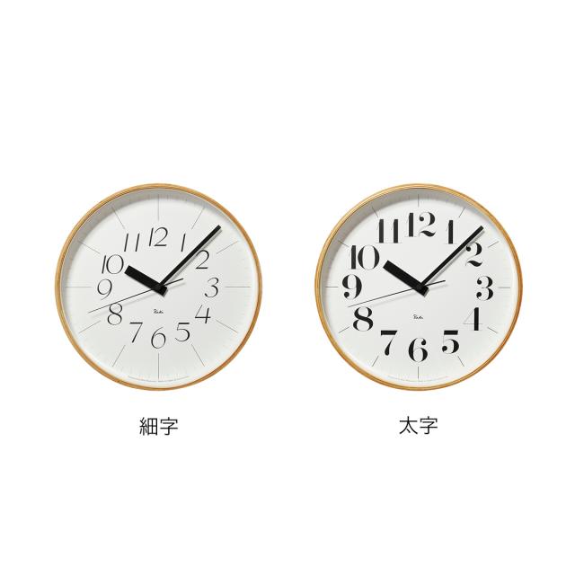［ Lemnos RIKI CLOCK RC 30.5cm ］レムノス 掛け時計 壁掛け時計 リキ クロック おしゃれ シンプル ウォールクロック 壁掛け 掛時計 かけ時計 北欧 リビング インテリア タカタレムノス WR08-26 WR08-27【送料無料】_2