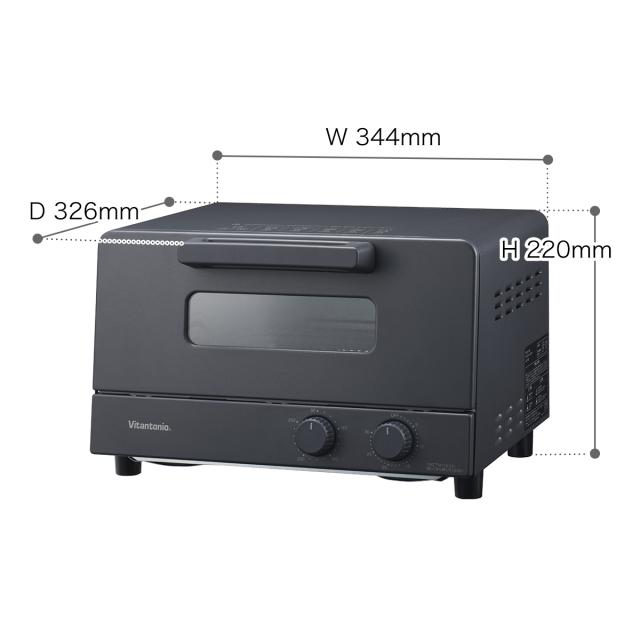［ Vitantonio オーブントースター VOT-50 ］トースター 4枚 ビタントニオ オーブントースター 4枚焼き 食パン トースト 朝食 オーブン 1200W ピザ グラタン パン 揚げ物 温め直し 焼き芋 おしゃれ シンプル ブラック 黒【送料無料】_1