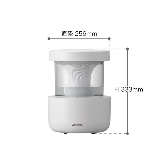 ［ RHYTHM MIST350 ］加湿器 リズム ミスト350 超音波式 抗菌 卓上 超音波加湿器 大容量 2.2L おしゃれ 超音波式加湿器 洗える 省エネ 静音 LEDライト リビング 寝室 子供部屋 オフィス プールレス加湿器 上部給水 加湿機 9YYA29RH