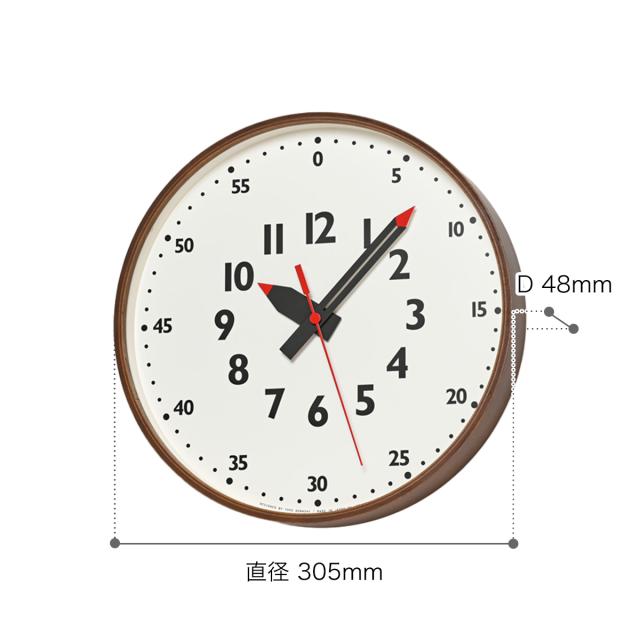 ［ Lemnos fun pun clock M ］レムノス 掛け時計 ふんぷんクロック Mサイズ 壁掛け時計 時計 おしゃれ かわいい 知育時計 子供部屋 子供 キッズ 保育園 幼稚園 小学校 掛時計 北欧 タカタレムノス YD14-08【送料無料】_1