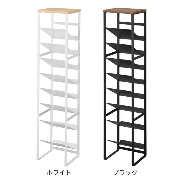 ［ 天板付きボトルストッカー タワー 8段 ］山崎実業 tower 収納 ボトル スタンド 隙間収納 ボトルスタンド ワインボトル ボトルストッカー ペットボトル 北欧 おしゃれ モノトーン yamazaki 公式 ブラック ホワイト 1491 1492_2