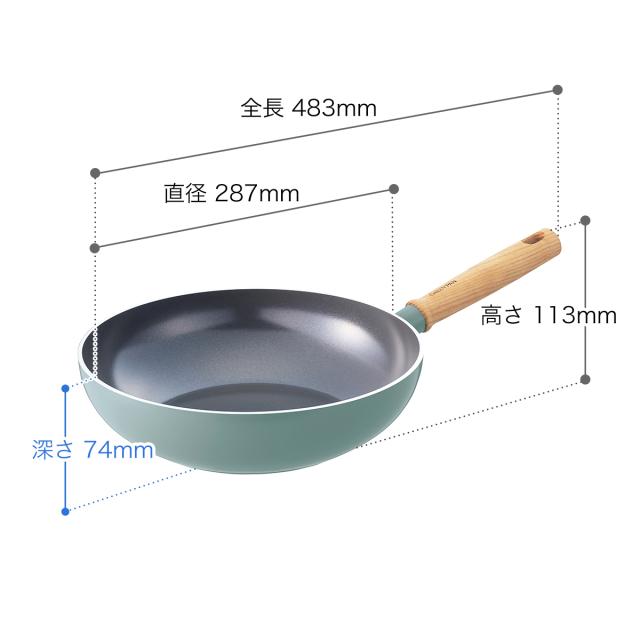 hokua/北陸アルミ TKG アルミIH味めぐり(フッ素樹脂) 24cm (品番)QYS3002 hokua⁄北陸アルミ TKG アルミ 味めぐり(フッ素樹脂) 30cm (品番