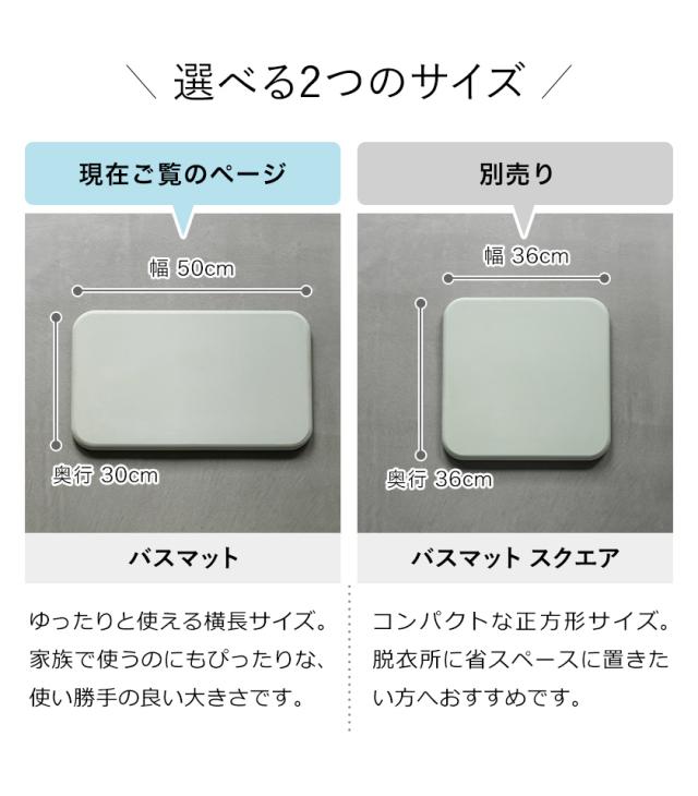 ［ soil bathmat / ソイル バスマット ］珪藻土バスマット ソイル soil 日本製 バスマット 珪藻土 足拭きマット 足ふきマット 吸水マット 国産 珪藻土マット 乾燥 吸水 珪藻土だけ バスマット イスルギ ギフト【送料無料】_14