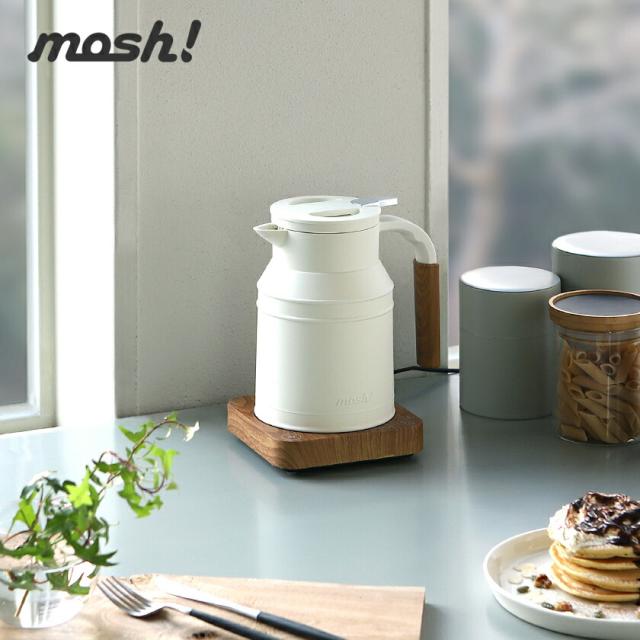 ［ mosh！ケトル ］電気ケトル 温度設定 保温 電気ポット モッシュ M-EK1 温度調節 ケトル ポット 授乳 湯沸し おしゃれ かわいい 木目調 北欧 ミルクタンク やかん ミニポット 祝い ギフト【送料無料】_4
