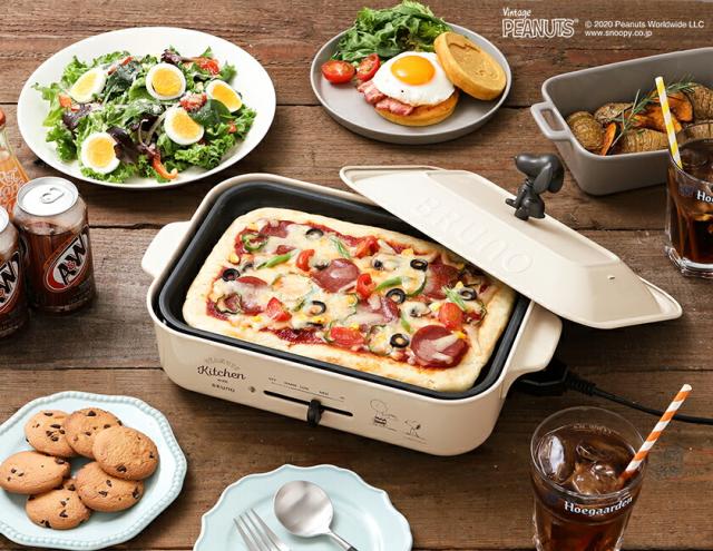 BRUNO×PEANUTSコンパクトホットプレート ］スヌーピー ホットプレート