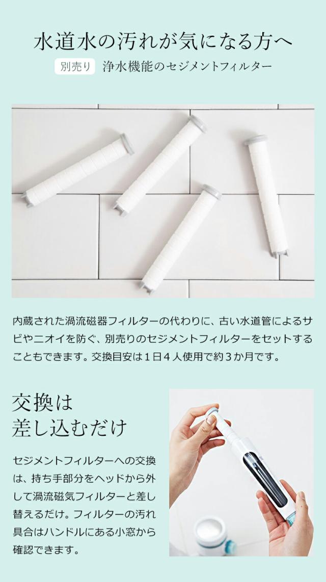 ［ ionspa プレミアムシャワーヘッド BATH 1000α ］イオンスパ シャワーヘッド 節水 水圧アップ 節水シャワー マイナスイオン 磁石 磁気 水 浄水 美容 保湿 洗浄 高水圧 バスグッズ 取付簡単 ホワイト 韓国【送料無料】の通販は