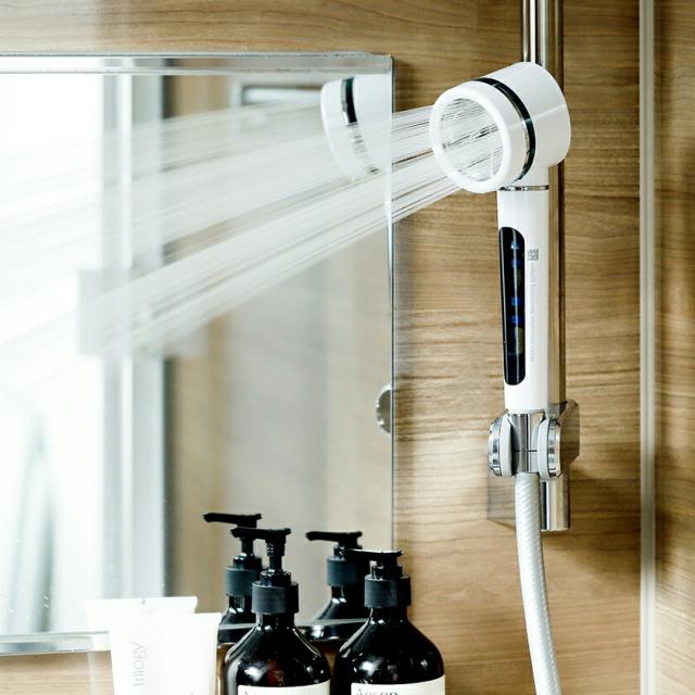 ［ ionspa プレミアムシャワーヘッド BATH 1000α ］イオンスパ シャワーヘッド 節水 水圧アップ 節水シャワー マイナスイオン 磁石 磁気 水 浄水 美容 保湿 洗浄 高水圧 バスグッズ 取付簡単 ホワイト 韓国【送料無料】の通販は