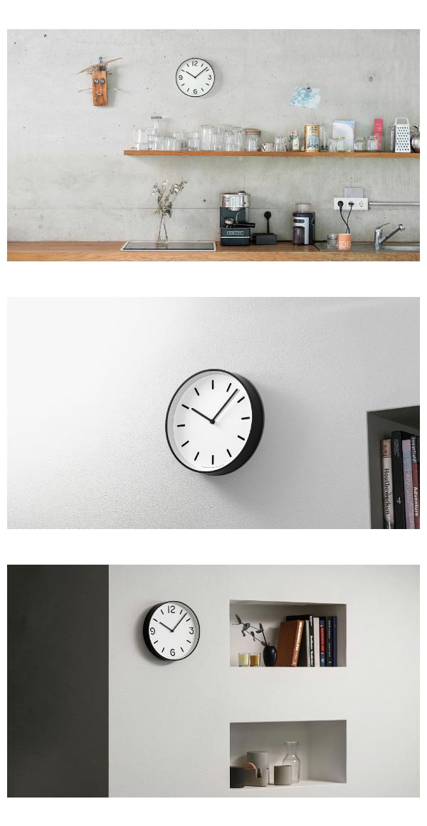 ［ CASA MONO Clock ］レムノス 掛け時計 壁掛け時計 カーサ モノ ロック おしゃれ ホワイト ブラック モノトーン 掛時計 かけ時計 シンプル ウォールクロック 北欧 静音 リビング インテリア タカタレムノス LC10-20【送料無料】_10