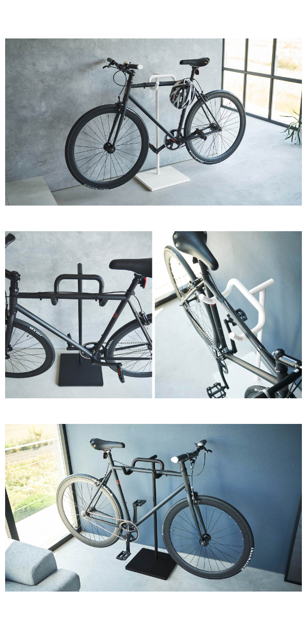 ［ 自転車スタンド タワー ］山崎実業 tower 自転車 スタンド 自転車ホルダー 収納 屋外 自転車スタンド 室内 ディスプレイ ラック サイクルスタンド 自転車置き 北欧 おしゃれ モノトーン yamazaki ブラック ホワイト 1965 1966【送料無料】_10