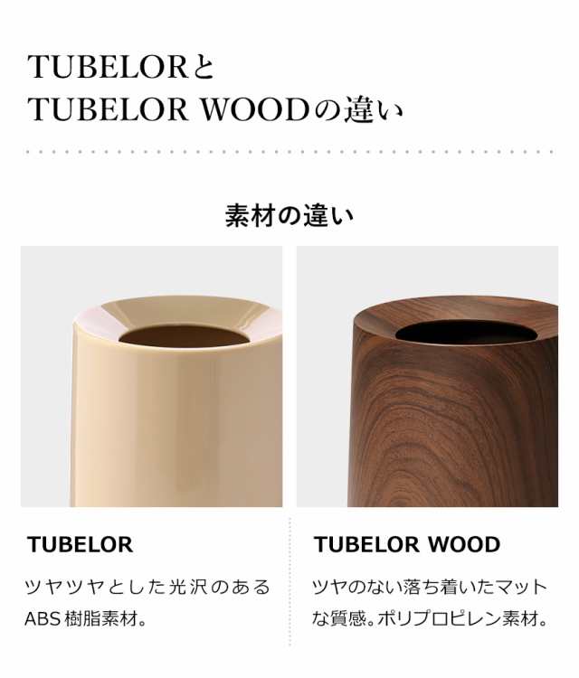 ideaco TUBELOR HOMME WOOD ］ゴミ箱 おしゃれ イデアコ ごみ袋が見えない チューブラー オム 木目調 北欧 丸型  ダストボックス 木目 の通販はau PAY マーケット - インテリアショップｒｏｏｍｙ