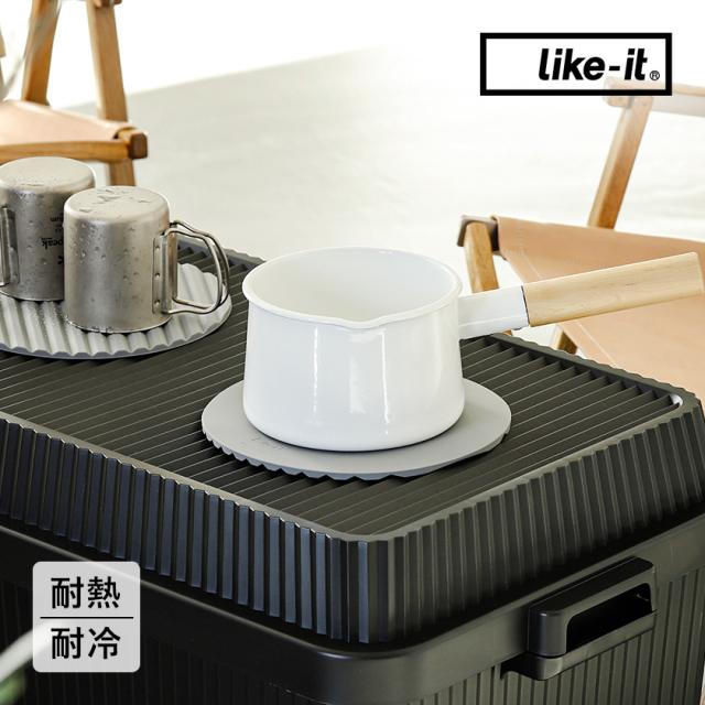 ［ スタックアップコンテナー用オプション シリコンパッドφ21 ］コンテナボックス 専用パーツ 別売り テーブルトップ 天板 耐熱 耐冷 テーブル シリコーン マット 鍋敷き コースター キャンプ ライクイット アウトドア バーベキュー レジャー キャンプ用品 おしゃれ 鍋敷き