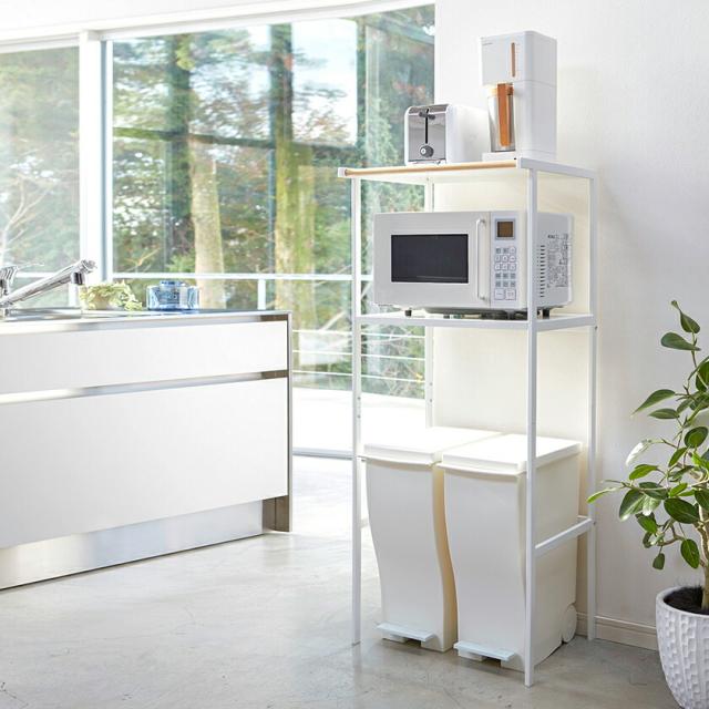［ ゴミ箱上ラック タワー 幅55cm ］山崎実業 tower レンジ台 レンジボード レンジラック キッチンボード キッチン 収納 ラック キッチンラック シンプル ゴミ箱 ごみ箱 ダストボックス 北欧 スリム トースター 50幅 以上 60幅 以下 2859 2860【送料無料】_8
