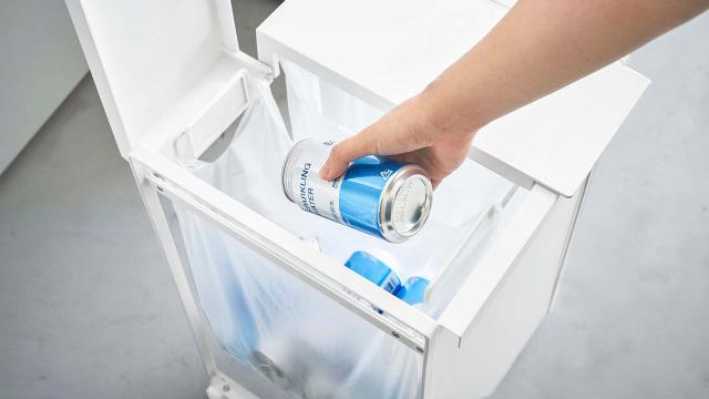 ［ 蓋付き目隠し分別ダストワゴン 2分別 タワー ］山崎実業 tower ゴミ箱 分別 ふた付き ごみ箱 キャスター付き ダストボックス レジ袋 ポリ袋 ゴミ袋ホルダー 北欧 おしゃれ モノトーン yamazaki ブラック ホワイト 5975 5976【送料無料】_12