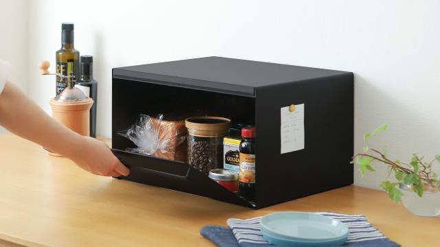［ ブレッドケース タワー ］山崎実業 tower パンケース ブレッドボックス パン入れ 食パン パン 入れ 収納 キッチン収納 トースター ラック カウンター上収納 ストッカー 調味料入れ マグネット 保存 シンプル 北欧 おしゃれ 収納ケース 4352 4353 タワーシリーズ_12