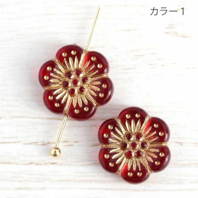 アクリルフラワービーズ 10個 フラワー 花 お花 はな かわいい