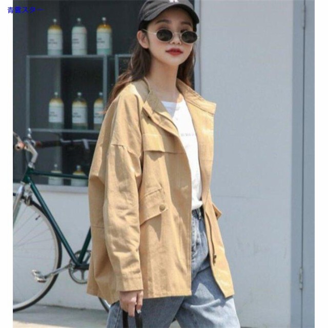 ミリタリージャケット レディース トレンチコート スプリングコート ジャケット コート カジュアル アウター 春 代 30代 40代 50の通販はau Pay マーケット Shop Yay